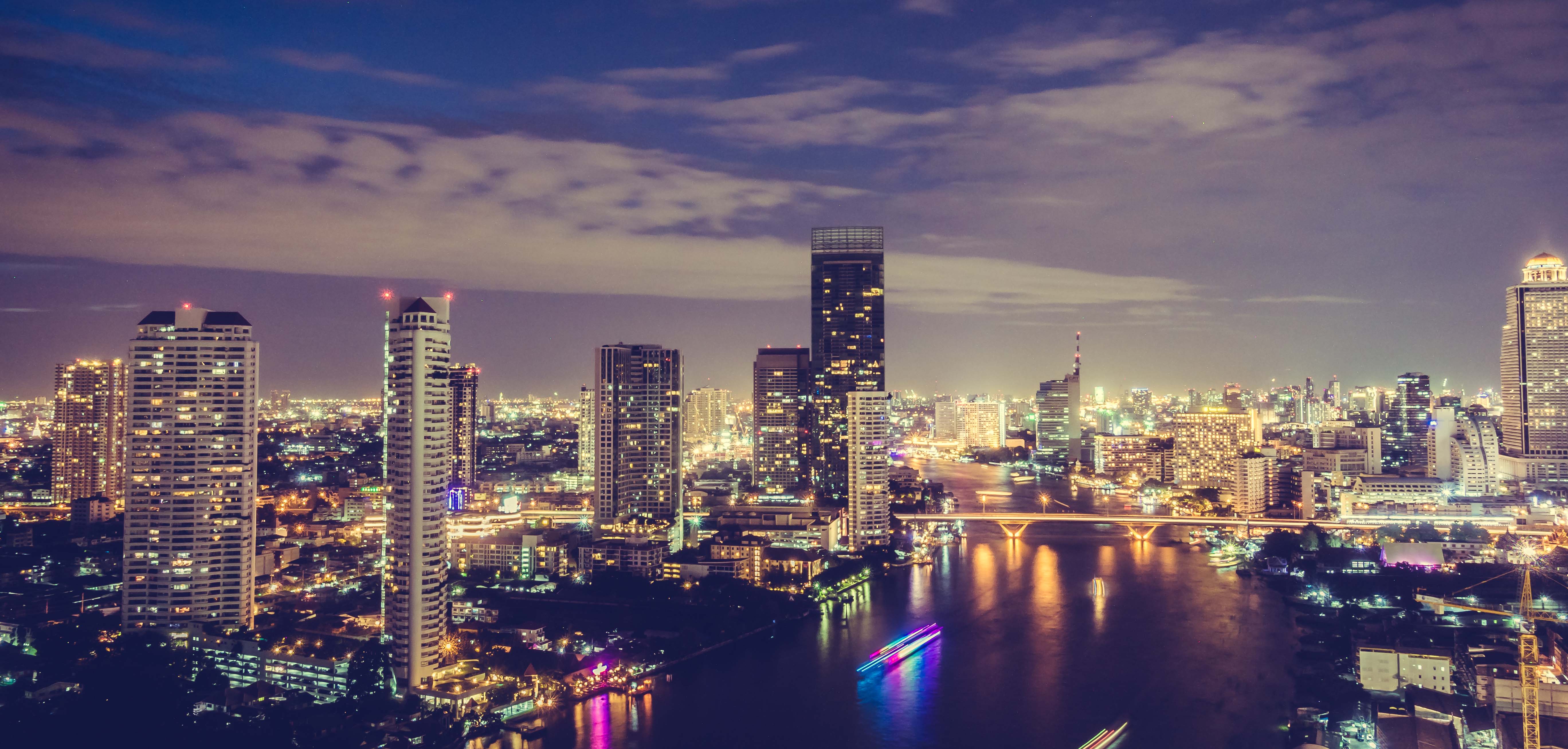 Bangkok city at night